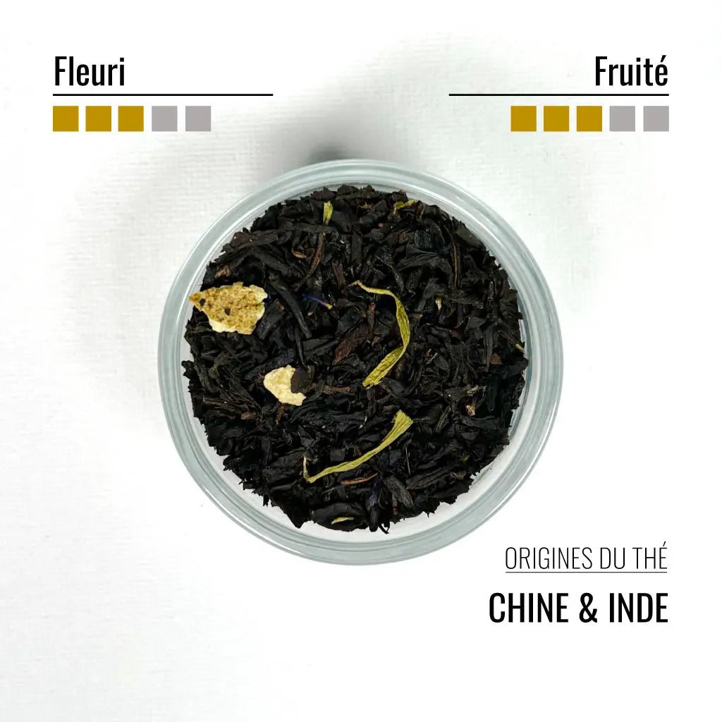 Boite thé noir Earl Grey à l'orange - BIO