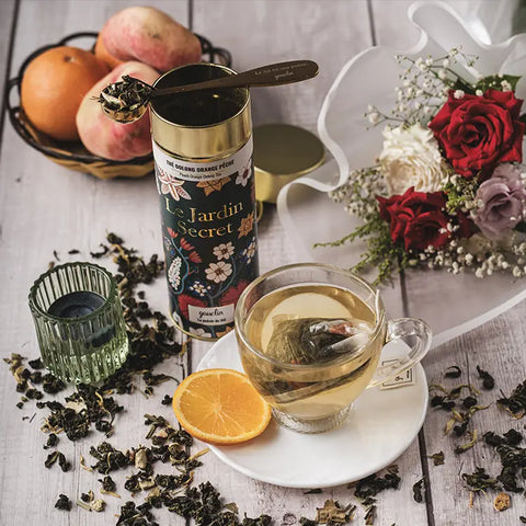 Boite thé oolong orange pêche - BIO