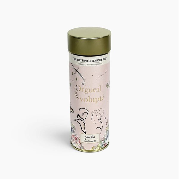 Flacon thé vert fraise framboise rose - BIO