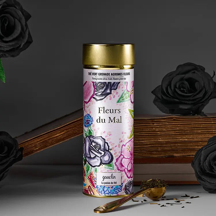 Boite thé vert grenade agrumes fleurs - BIO - Gauclin