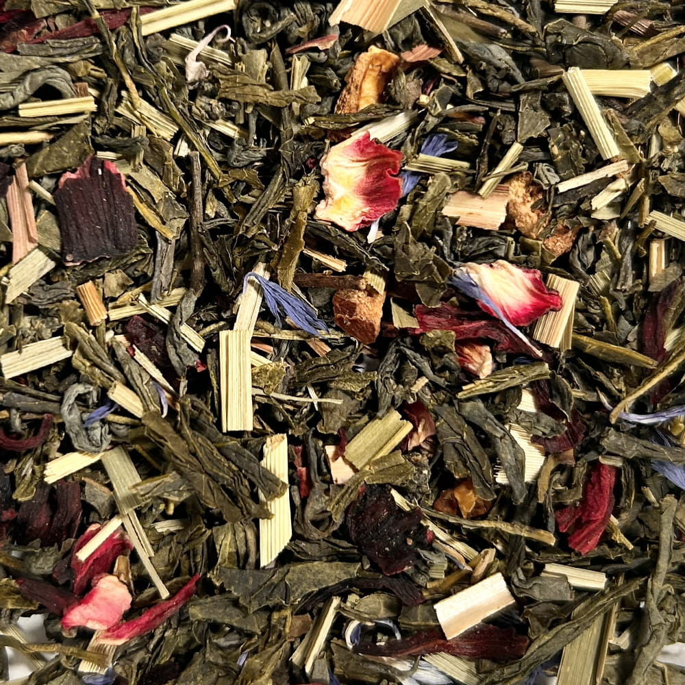 Flacon thé vert grenade agrumes fleurs - BIO