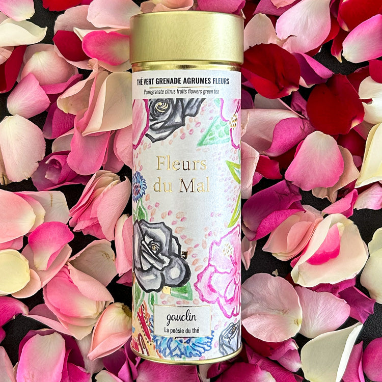Boite thé vert grenade agrumes fleurs - BIO - Gauclin